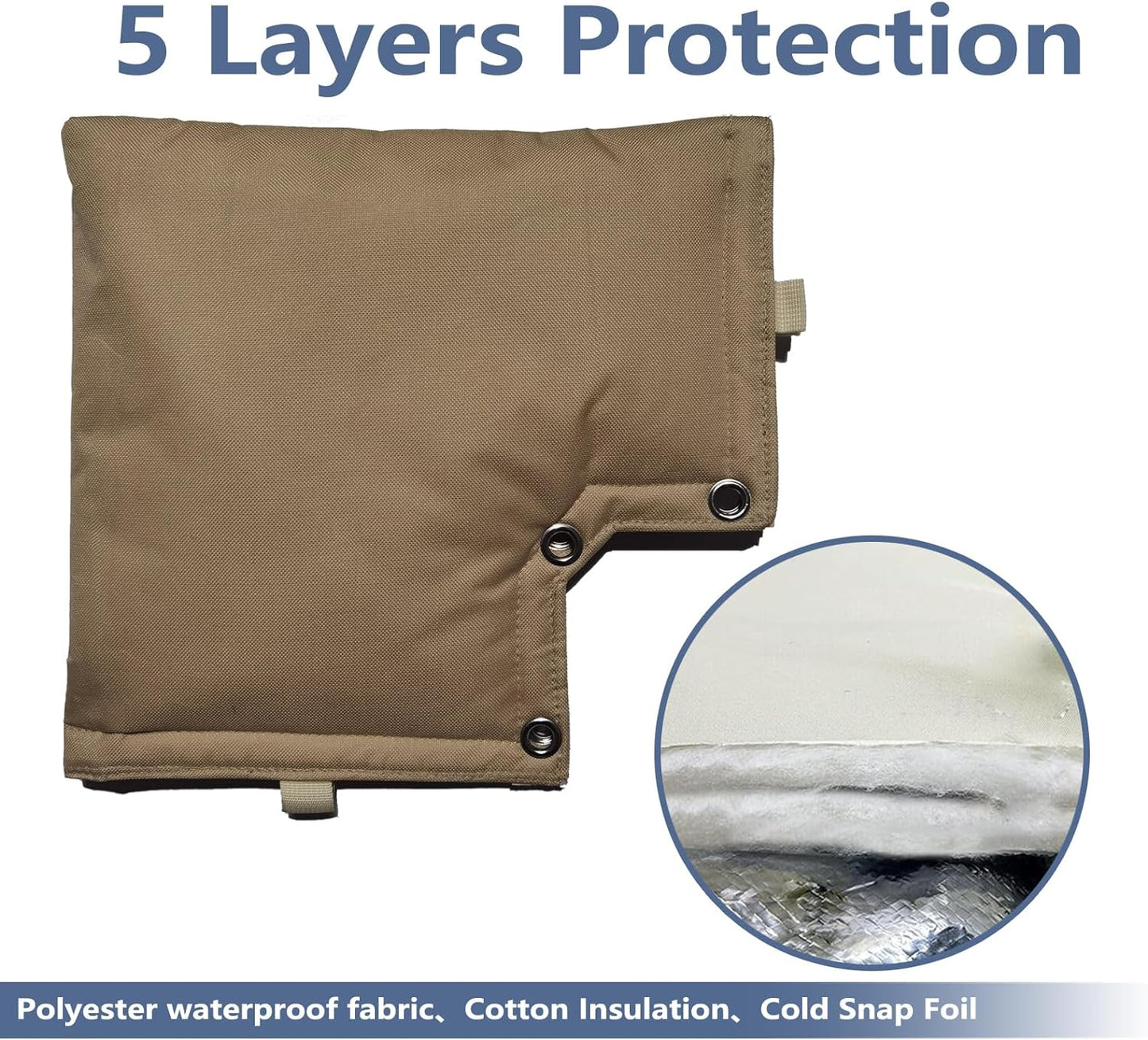 Protect Your Outdoor Plumbing with Insulated Pouch for Winter - Fits 13"W x 12"H Valves & Pumps