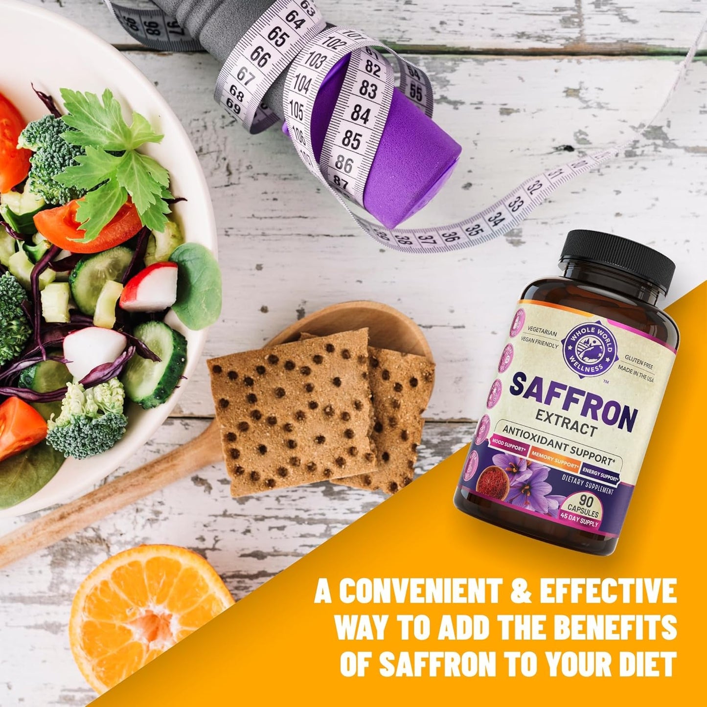 Boost Your Health with 100% Pure Saffron Extract: Supports Mood, Memory, Digestion, and Eye Health