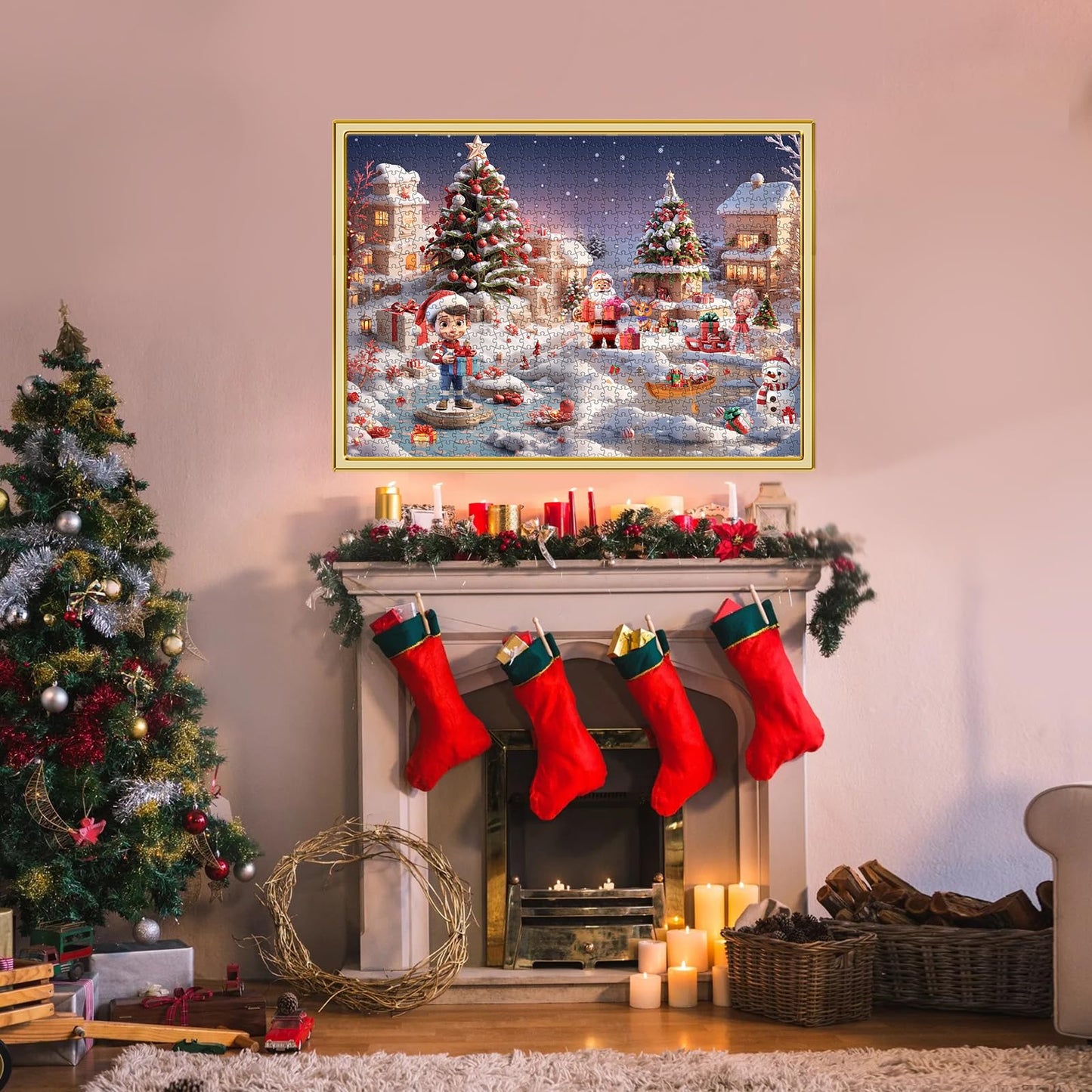 Christmas Advent Calendar Jigsaw Puzzle - Lake Scene - 1008 Pieces