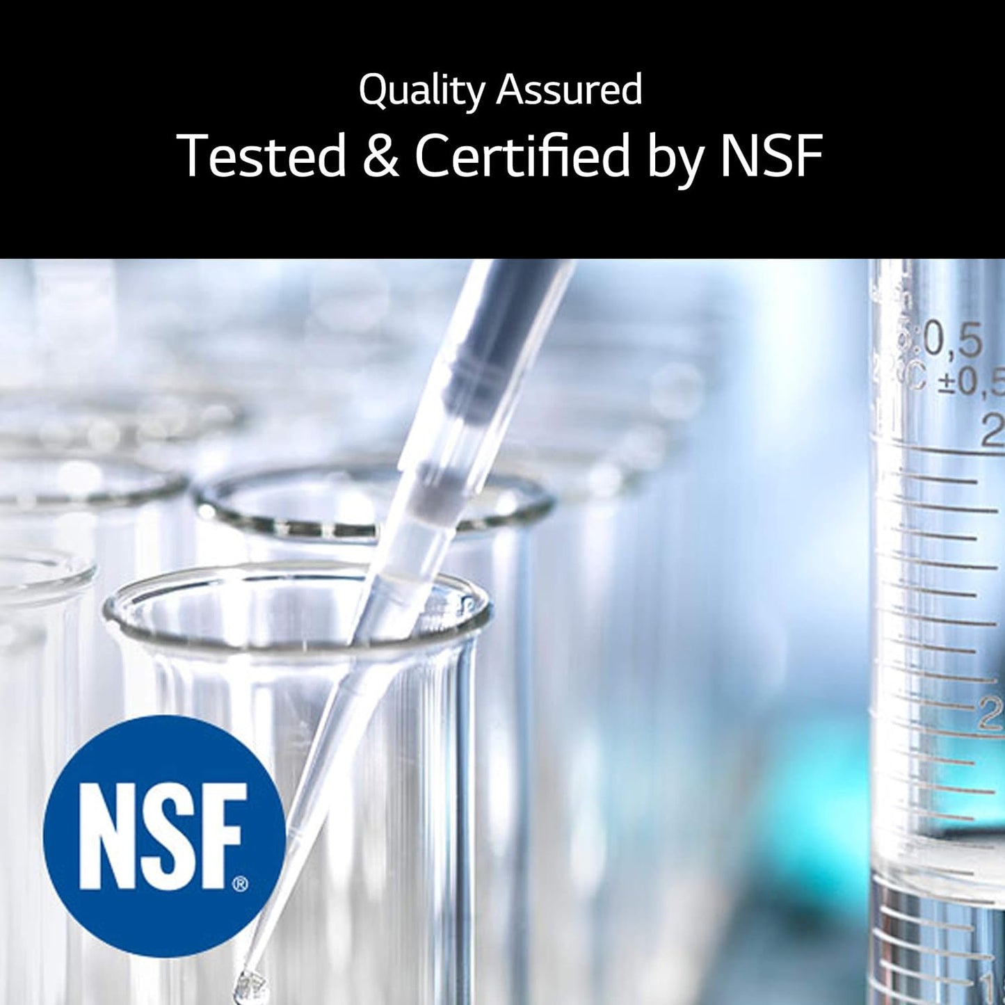 LG LT500P3 Refrigerator Water Filter 3-Pack, NSF Certified for Cleaner, Fresher Tasting Water