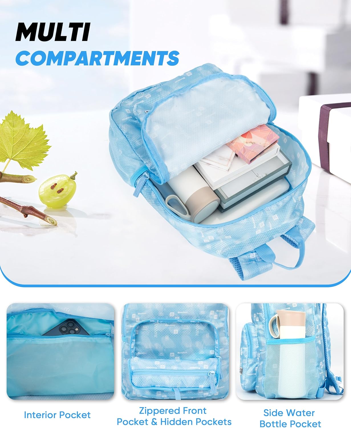 20L Waterproof Hiking Backpack - Durable Day Pack for Travel & Outdoor Activities