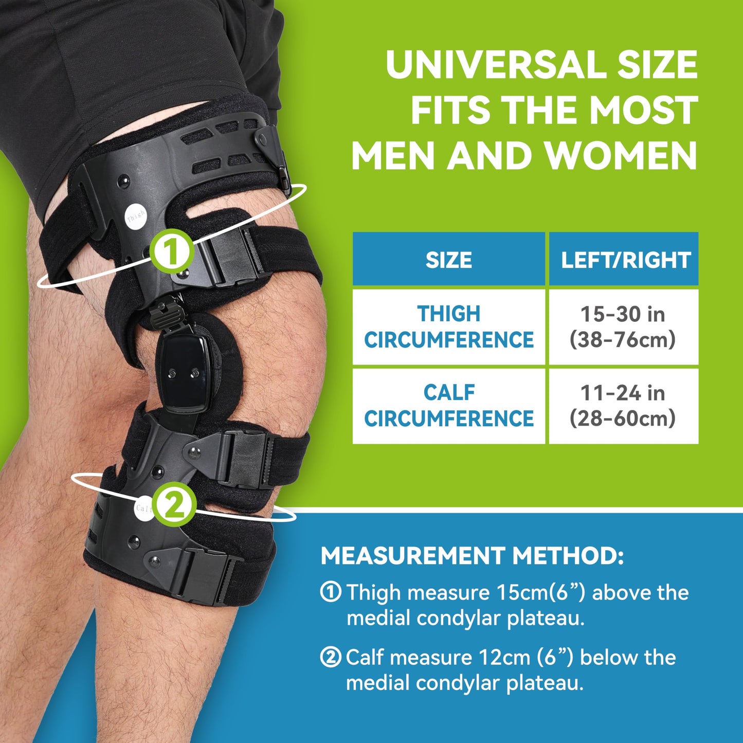 Left Unloader Knee Brace for Arthritis Pain Relief, Adjustable OA Knee Support, Medial/Lateral Stability, Bone-on-Bone Correction