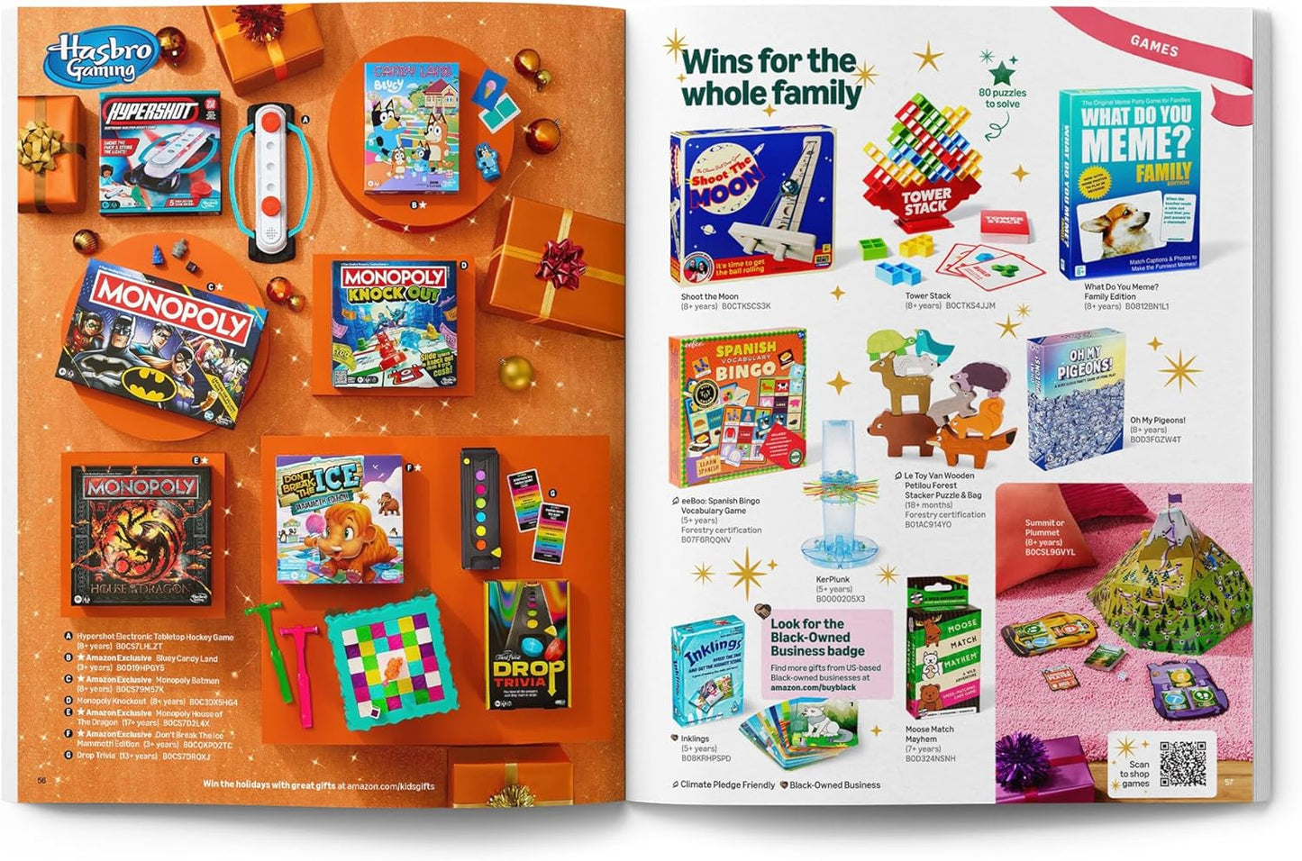 Amazon's 2024 Holiday Kids Gift Book: Share the Joy with Over 700 Toys, Activities & Stickers!