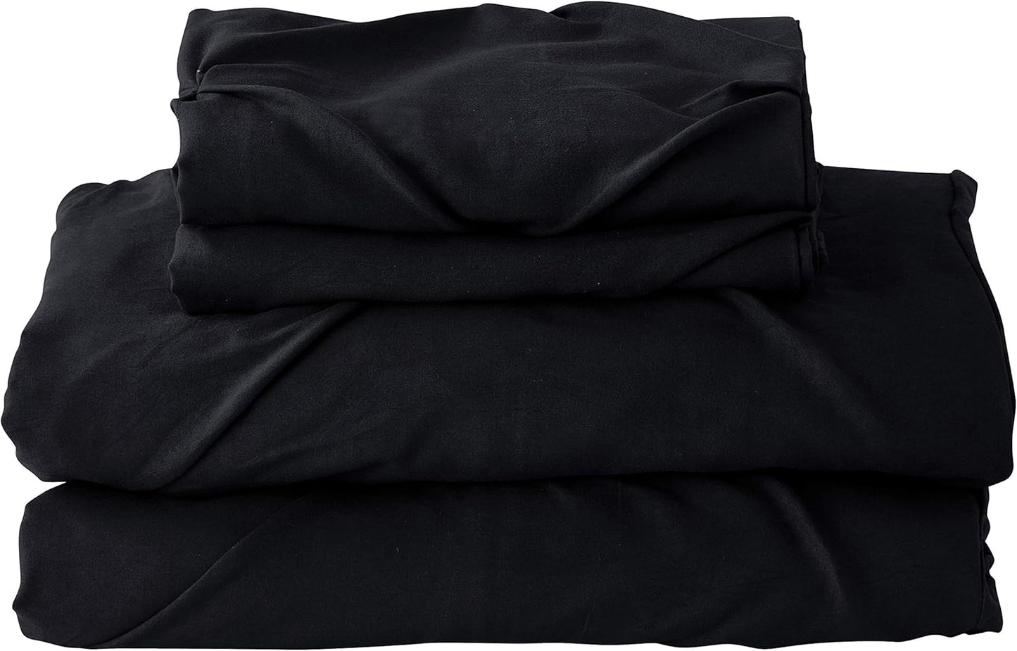 Black Queen Size 3-Piece Duvet Cover Set – Soft, Luxurious Pinch Pleat Design