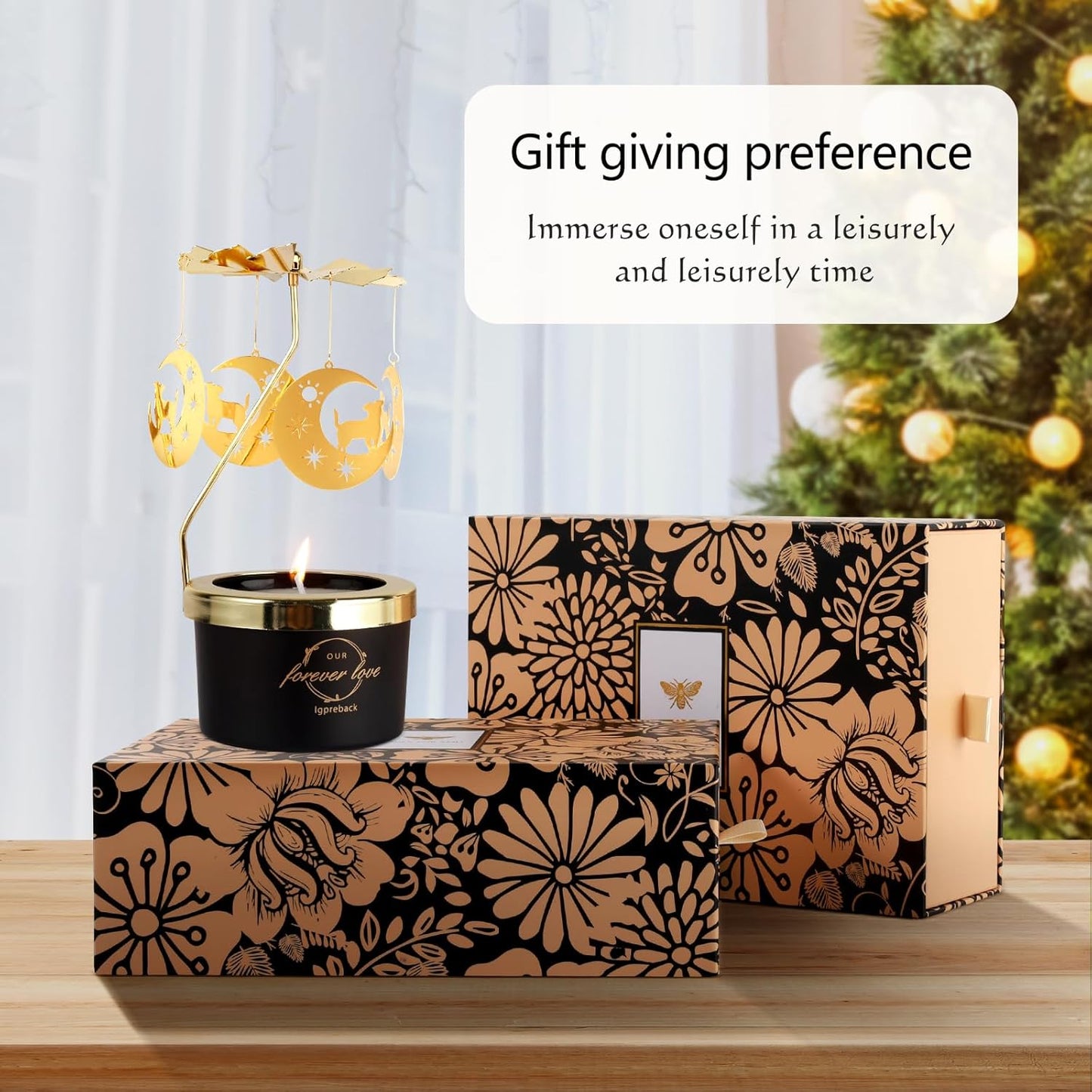 Unique Rotatable Scented Candle Gift Set for Special Occasions