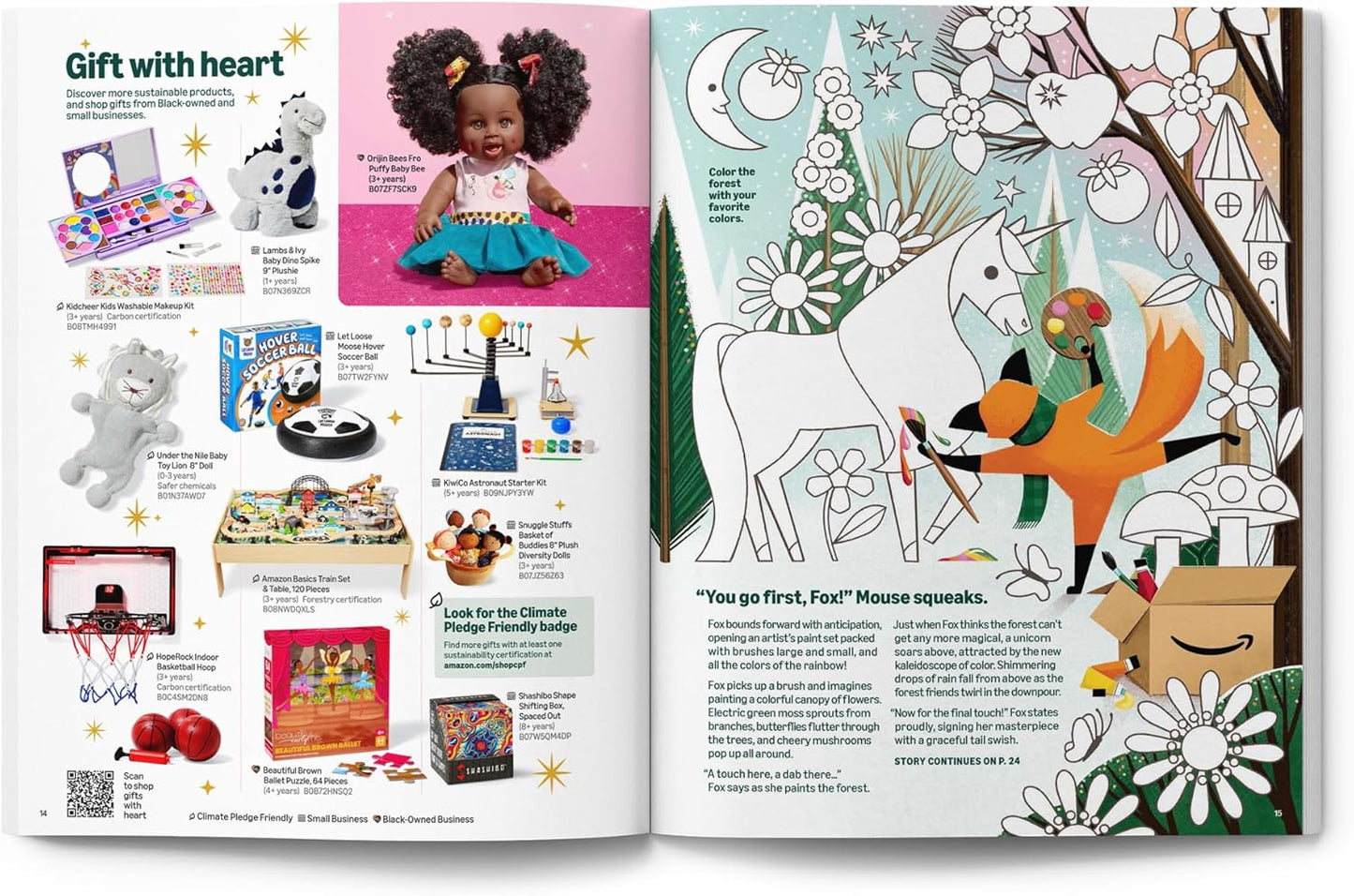 Amazon's 2024 Holiday Kids Gift Book: Share the Joy with Over 700 Toys, Activities & Stickers!