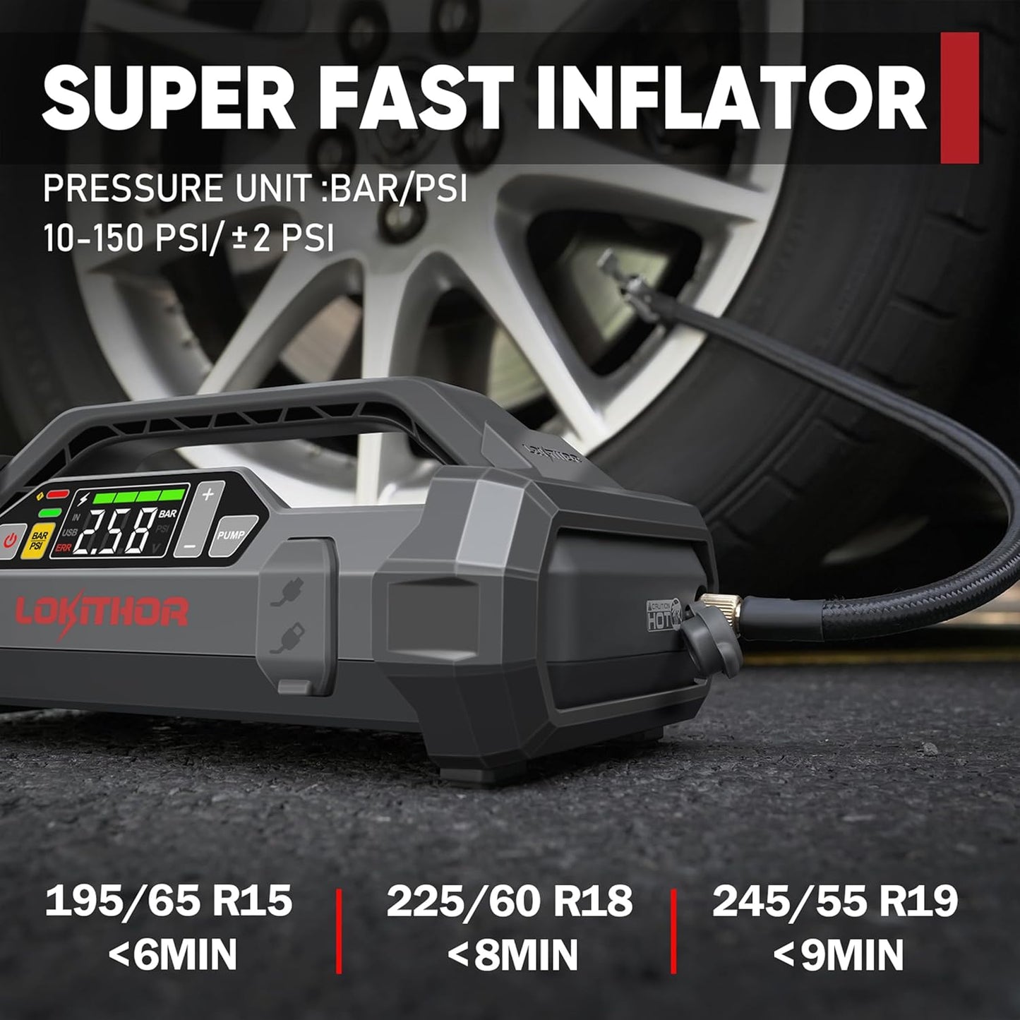 Maximize Your Vehicle's Uptime with Our 12V Jump Starter & Air Compressor for Cars & Trucks