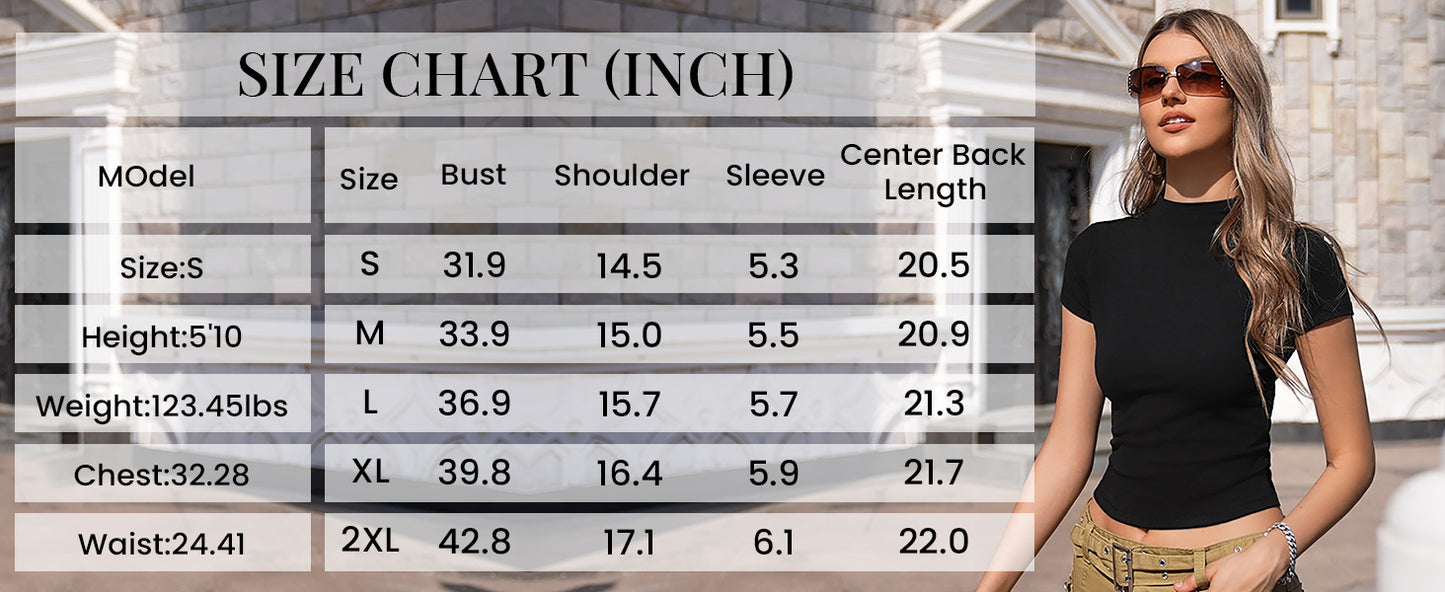 Women's Smal White Mock Neck Short Sleeve Crop Top - Stretchy, Slim Fit