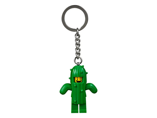 LEGO Cactus Boy Keyring – Unique Minifigure for Keys and Bags, Durable Chain