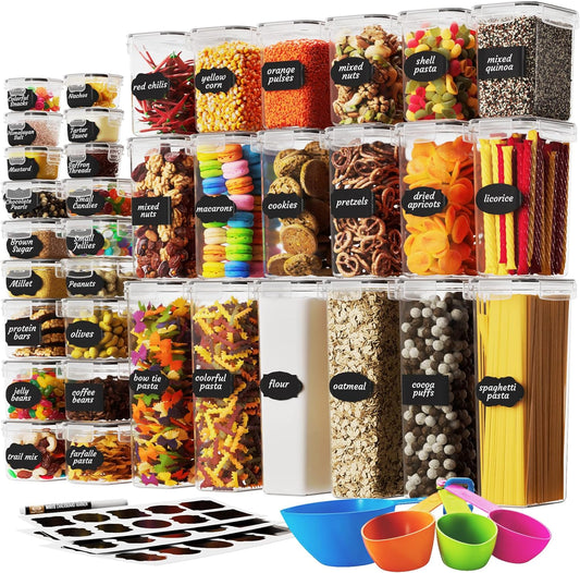 36-Piece BPA-Free Food Storage Set with Airtight Lids & Durable Design