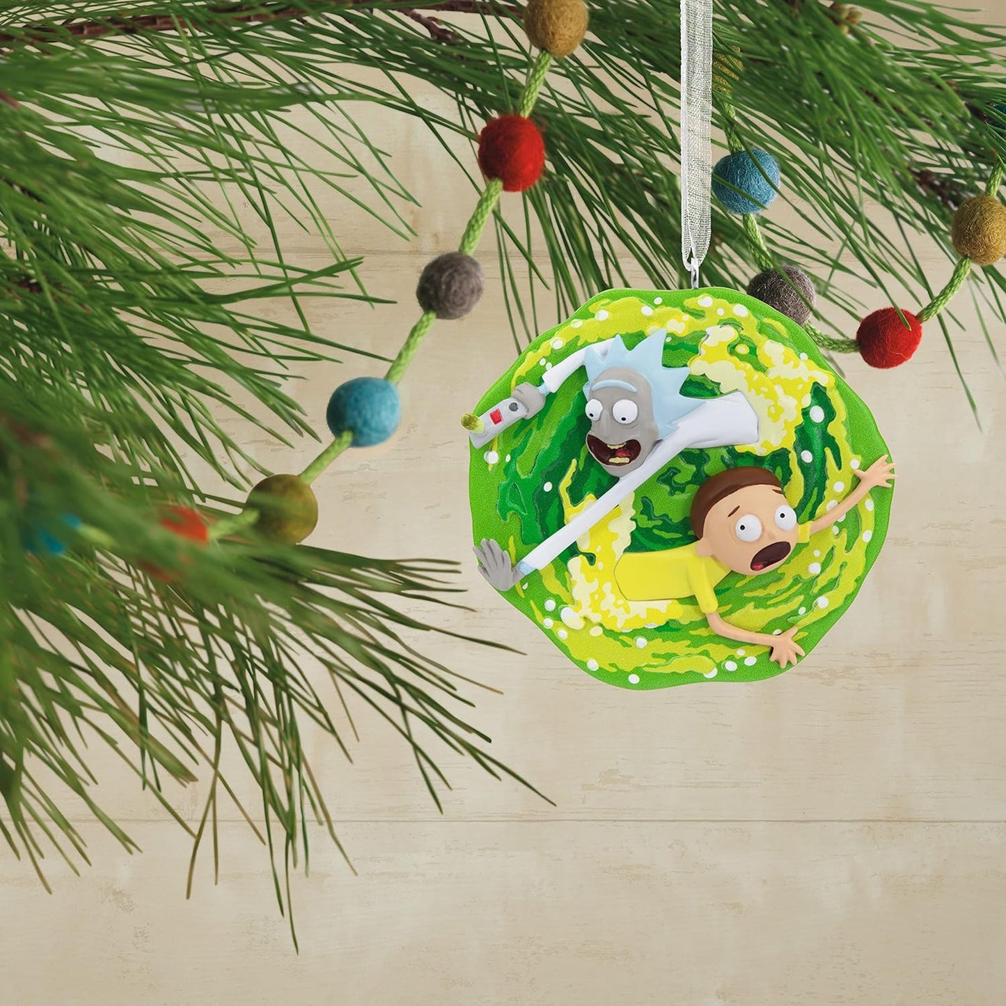Dive Into the Holidays with the Rick and Morty Christmas Ornament: An Interdimensional Festive Decoration for Fans