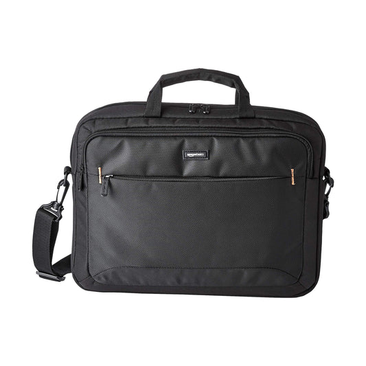 Laptop Carrying Case with Shoulder Strap for 15.6-inch (39.6 cm) Devices, Black Office Work Bag