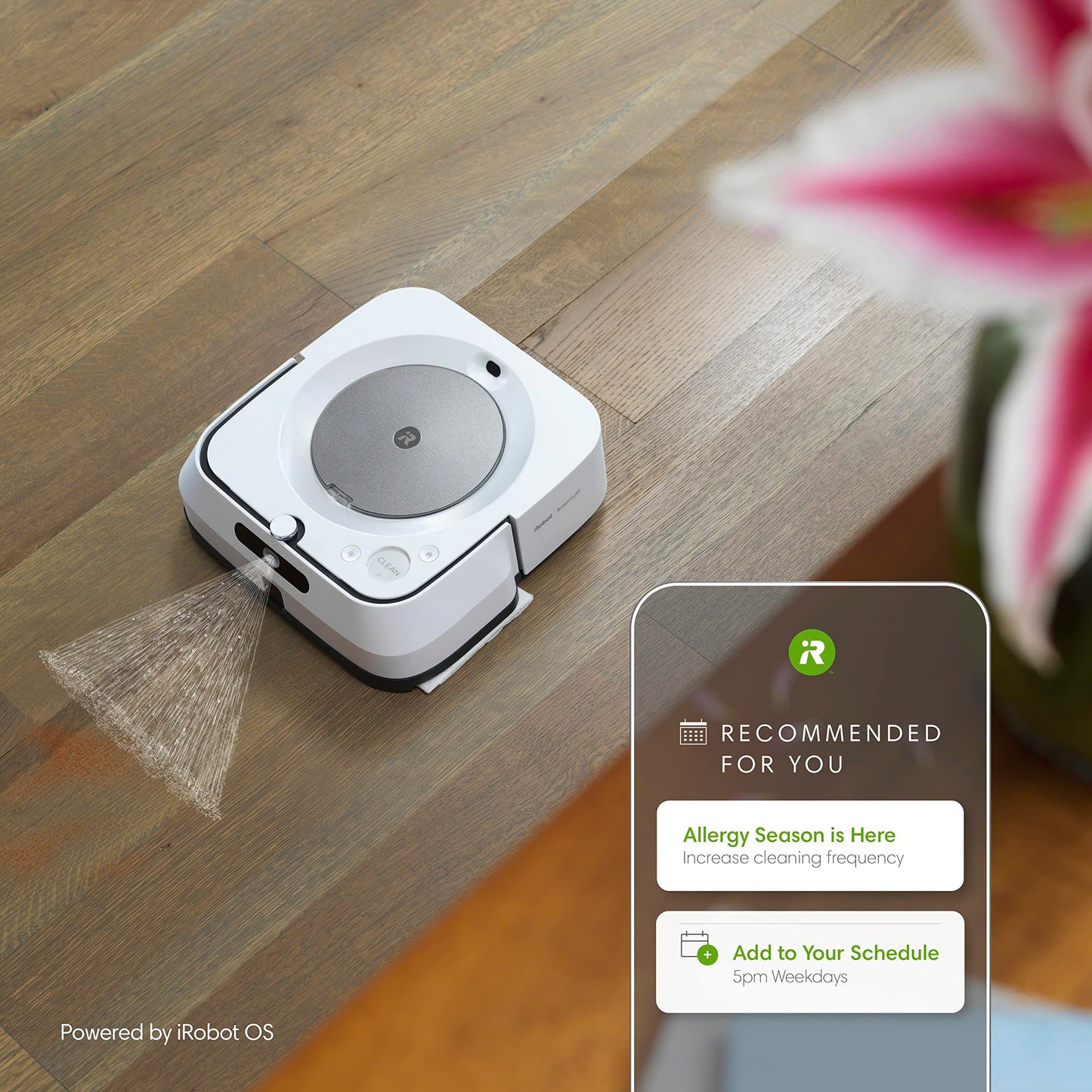 iRobot Braava Jet M6 (6110) Ultimate Robot Mop with Wi-Fi, Precision Jet Spray, Smart Mapping, Alexa and Google Assistant, White