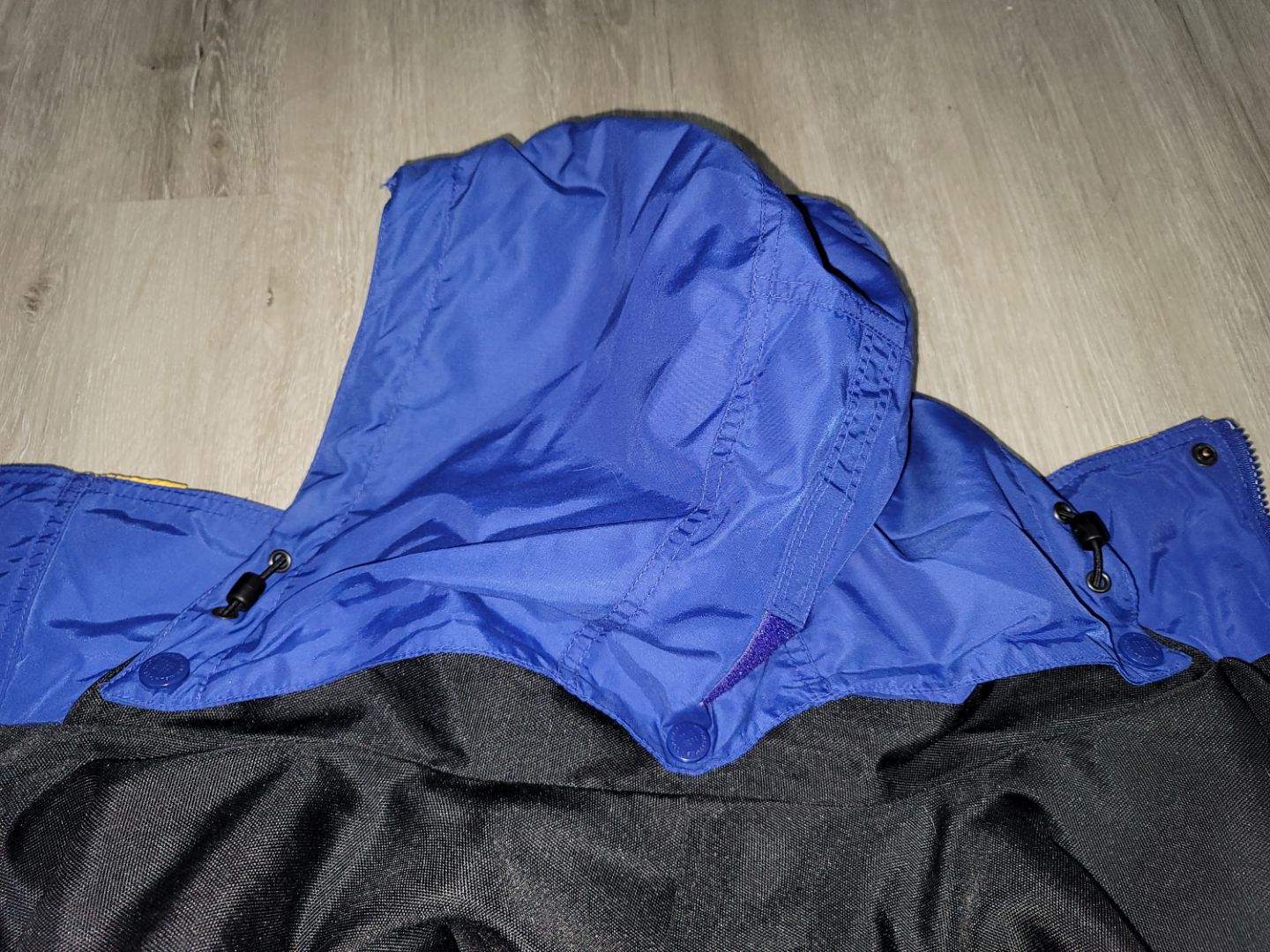 *PREOWNED* Columbia Boulder Ridge 3-in-1 Ski Jacket Men's Large Japan LL Detachable Hood Zip-Out Fleece Liner Blue Black Yellow
