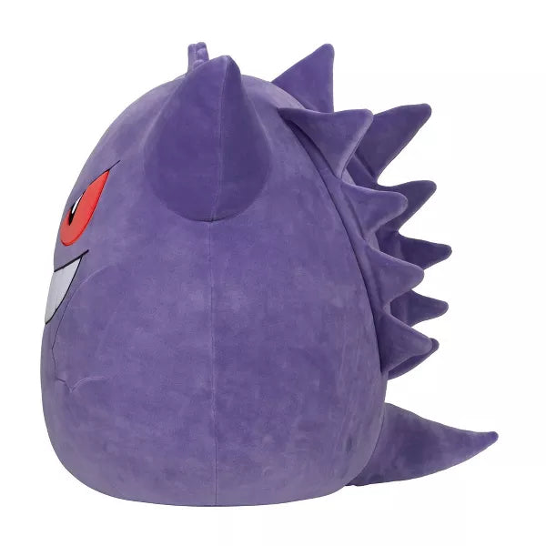 Jumbo 20-Inch Pokémon Squishmallows Gengar Plush - Ultra-Soft Collectible