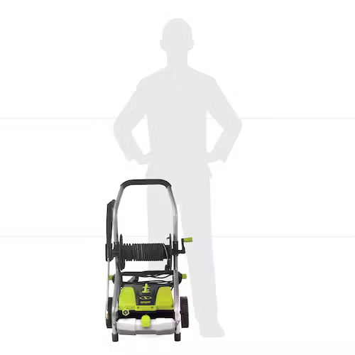 Sun Joe SPX4001 Electric Pressure Washer, 14.5-Amp, Versatile Cleaning with Pressure Select, Efficient 54.1 fl oz Detergent Tank, High Pressure Hose Reel Included