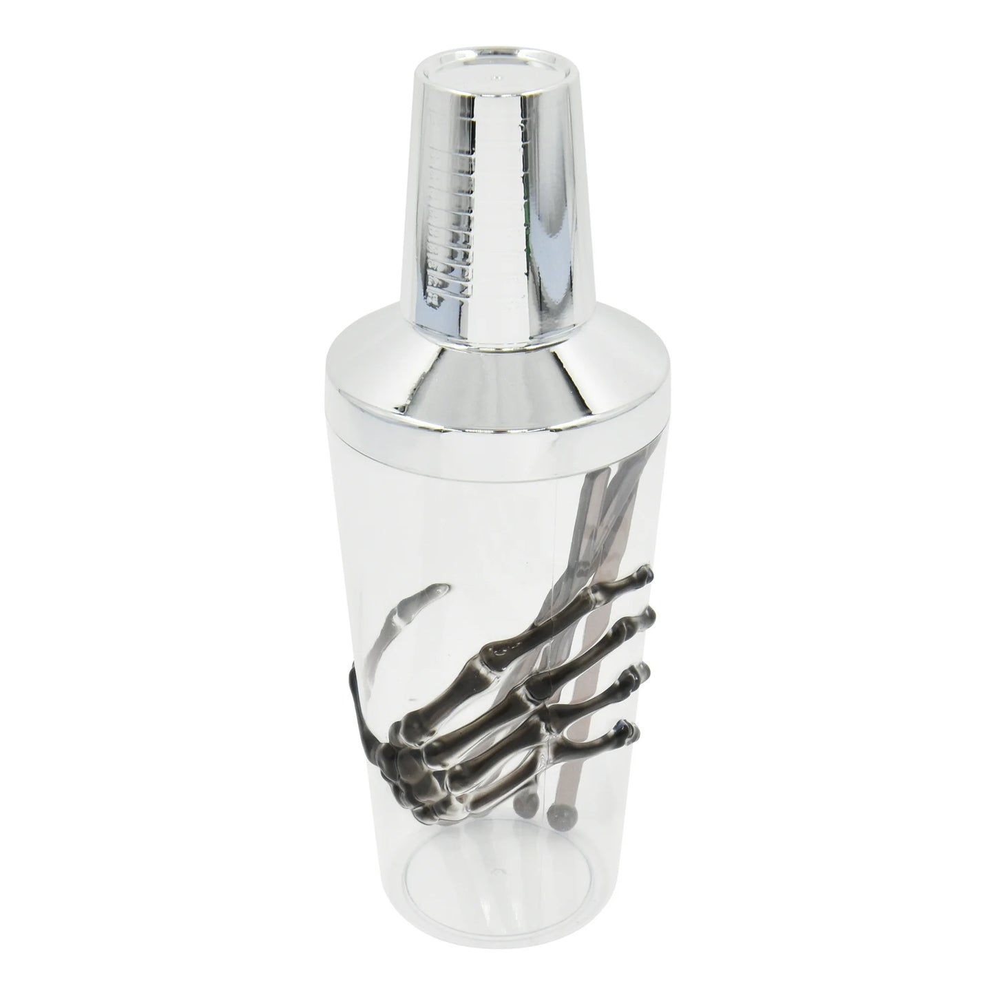 Unleash Spooky Fun: Halloween 3D Skeleton Hand Cocktail Shaker & Stirrers Set