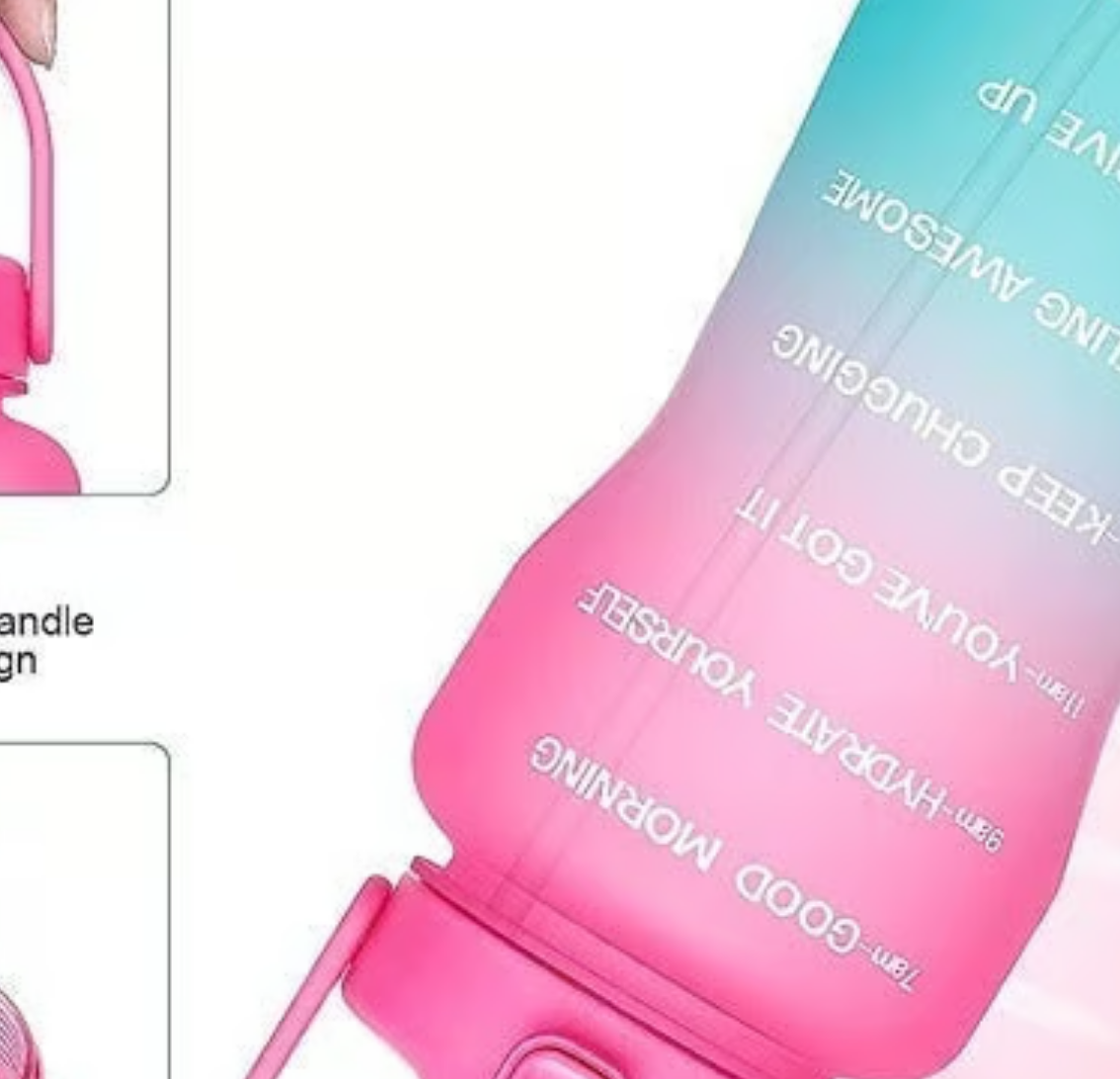 Stay Hydrated with Our 64 oz Motivational Water Bottle with Time Markers for Fitness and Outdoors