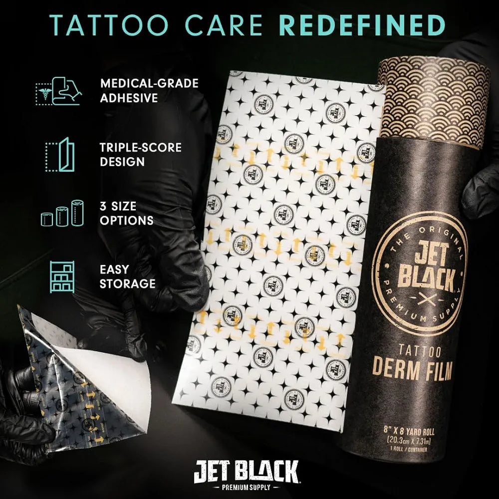 Tattoo Aftercare Wrap 6 in x 8 yd - Waterproof Breathable Adhesive Bandage
