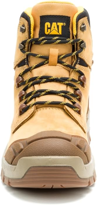 CAT Men's Striver XL 6 inch Waterproof Steel Toe Construction Boot - Honey Size 10