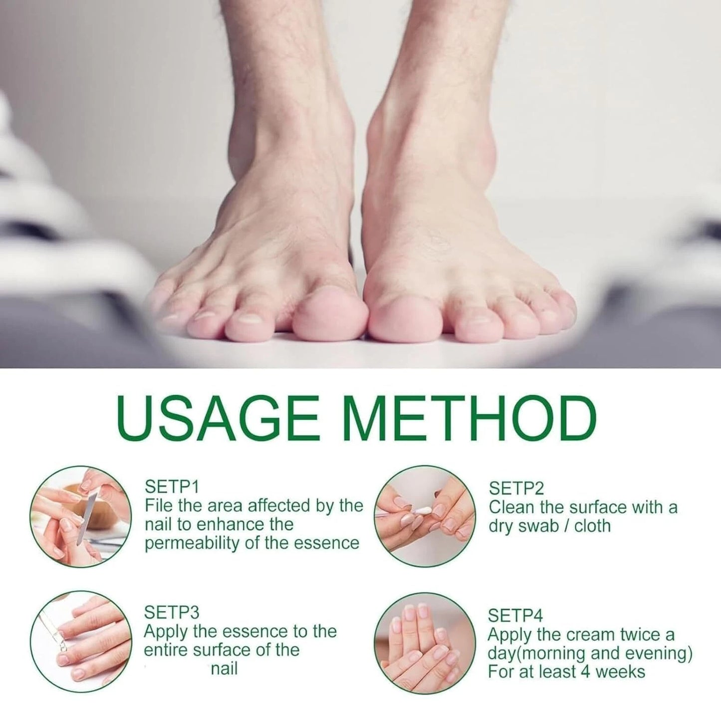 2-Pack Ginger Nail Treatment Serum, Nail Care Oil with Ginger Root Extract, Sunflower Seed Oil, Jojoba Oil & Allantoin, Daily Cuticle & Nail Care