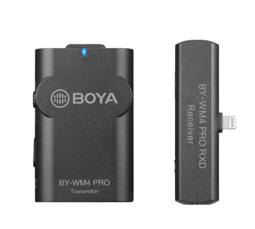 BOYA BY-WM4 PRO-K3 2.4 GHz Wireless Microphone System For iOS Devices