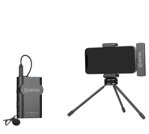 BOYA BY-WM4 PRO-K3 2.4 GHz Wireless Microphone System For iOS Devices
