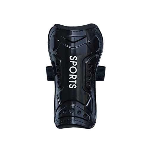 Soccer Shin Guards Kids Youth - Shin Pads Cushion Protection Reduce - Protection Breathable Shin Guards (Black, S (3-6Y))