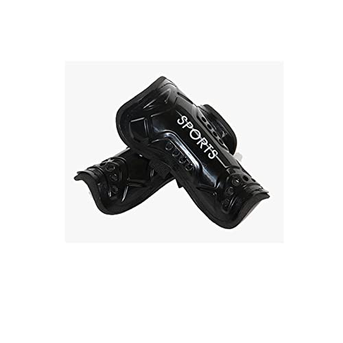 Soccer Shin Guards Kids Youth - Shin Pads Cushion Protection Reduce - Protection Breathable Shin Guards (Black, S (3-6Y))