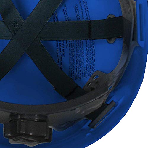 Jackson Safety Sentry III Hard Hat - HDPE, 6-Point Ratchet, Low Profile, Blue 14416, Meets ANSI Standards