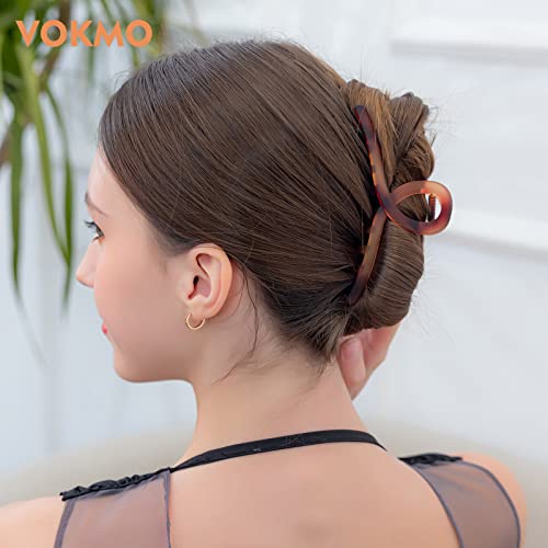 4pk 5.11" Gradient Brown Non-Slip Hair Claws/Clips