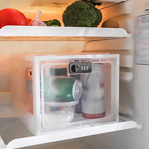 Versatile Transparent Lockable Box: Perfect for Home, Office, Fridge - Odorless, Durable Storage for Safety & Organization
