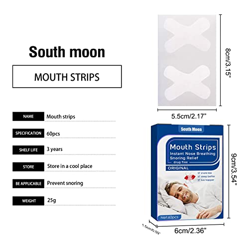 60 Count Anti-Snoring Hypoallergenic Mouth Sleep Tape