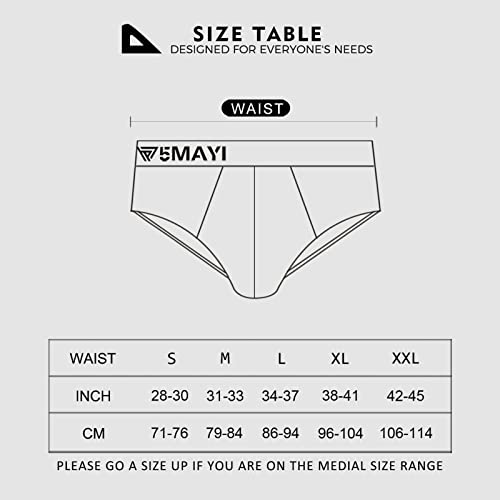 5 Pack Black Size XXL Men's Low Rise Briefs Underwear