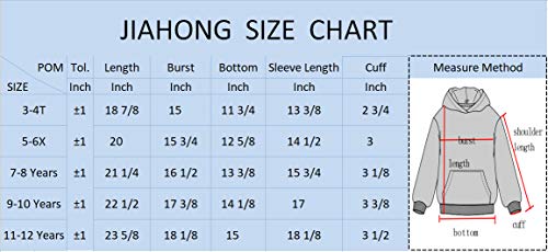 JIAHONG Kids Fashion Sweatshirts Soft Brushed Fleece Pullover Hoodie Casual Hooded Sweatshirts for Boys and Girls(Navy, l)