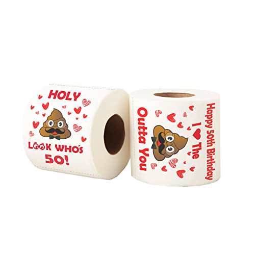 50th Birthday Toilet Paper Gag Gift