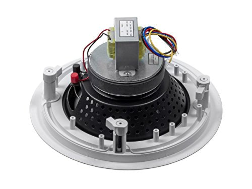 Monoprice Commercial Audio Metro Coax Ceiling Speaker (No Logo) - 8 Inch (Pair) 30W, 70V