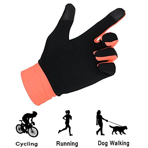 PRISAFETY Handlandy Lightweight Running Gloves, Touchscreen Jogging Gloves for Women & Men