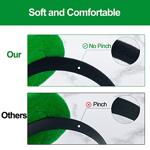 DoeDoe St. Patrick's Day Headbands green headband Set of 4, Woman Man and Kids St Patrick’s Day Costome Green Headbands Green Ireland Costume Hair Accessories for Adults and Children