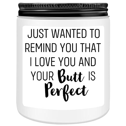 Birthday Gifts for Women Her - Funny Romantic Gifts for Her Birthday Anniversary Thanksgiving Christmas Gift for Girlfriend Wife BFF Friend Best Lavender Candle Gifts for Her (Love You)