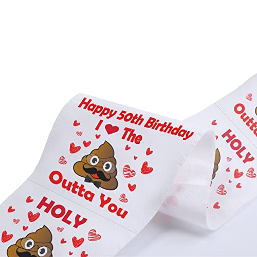50th Birthday Toilet Paper Gag Gift