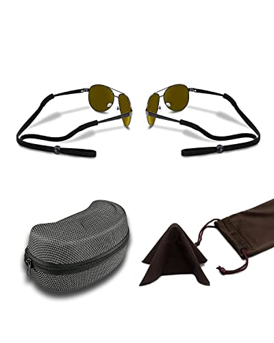 Jicen Adjustable-Glasses Holder + 1 Glasses Case With Hook, Easy to Carry, Oversized Sunglasses Case + 1 glasses cleaning cloth + 1 Glasses Pouch.