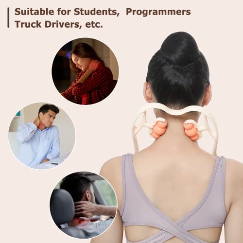 Neck/Shoulder/Waist/Foot Rolling Pressure Point Massager w/ 6 + 2 Roller Balls