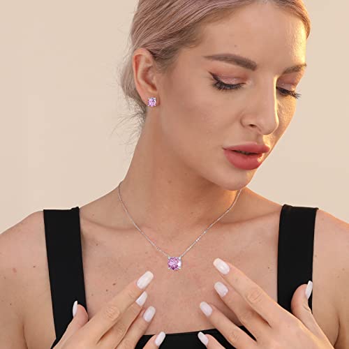 16+2" Oct Birthstone Round Crushed Ice Stone 925 Sterling Silver Choker Necklace