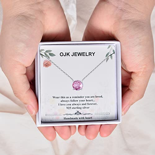 16+2" Oct Birthstone Round Crushed Ice Stone 925 Sterling Silver Choker Necklace