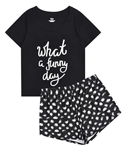 2pk (4pcs) Size XS Cute Cartoon T-Shirts & Shorts Pajamas Sets