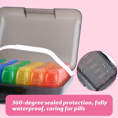 3x Daily Weekly Travel Pill Organizer: Durable & BPA-Free Medicine Storage