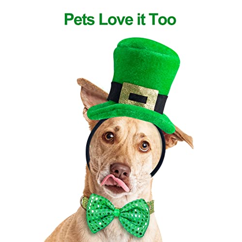 DoeDoe St. Patrick's Day Headbands green headband Set of 4, Woman Man and Kids St Patrick’s Day Costome Green Headbands Green Ireland Costume Hair Accessories for Adults and Children