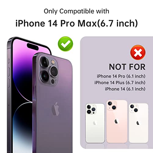 ULUQ Glass Screen Protector for iPhone 14 Pro Max 6.7Inch, HD Clear Tempered Glass Anti-Scratch, No Bubble, 3 Pack