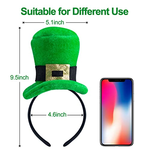 DoeDoe St. Patrick's Day Headbands green headband Set of 4, Woman Man and Kids St Patrick’s Day Costome Green Headbands Green Ireland Costume Hair Accessories for Adults and Children
